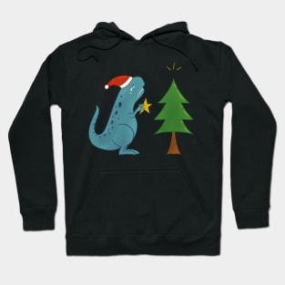 t-rex christmas Hoodie